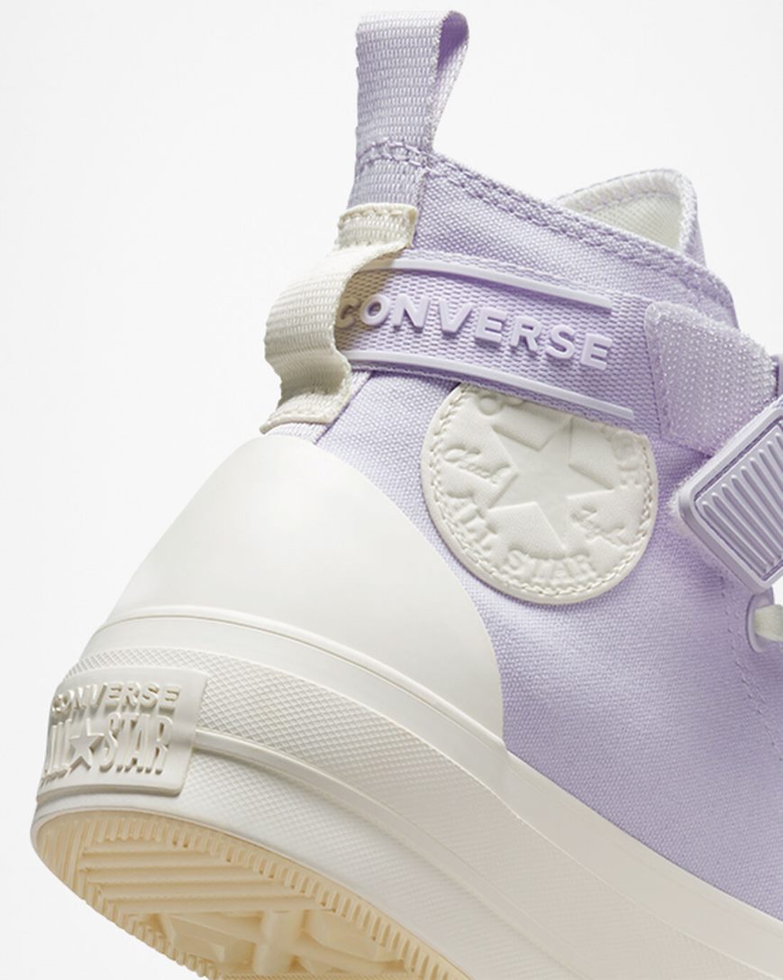 Women's Converse Chuck Taylor All Star Lift Utility Strap High Top Platform Shoes Purple / Purple | AU E0965F